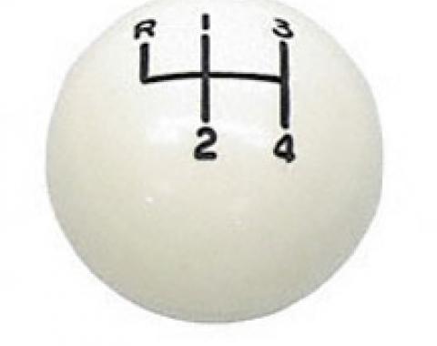 Classic Headquarters White 4 Speed Ball 3/8" W-183A