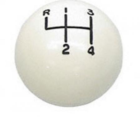 Classic Headquarters White 4 Speed Ball 3/8" W-183A