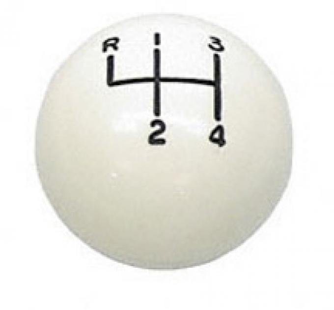 Classic Headquarters White 4 Speed Ball 3/8" W-183A