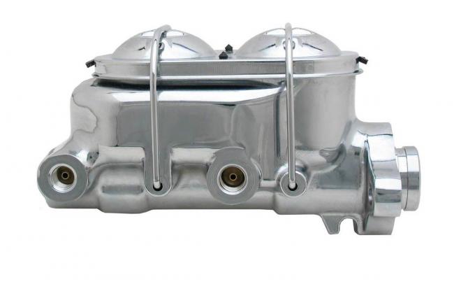 Chevy Dual Master Cylinder, With Power Disc Brakes, Chrome