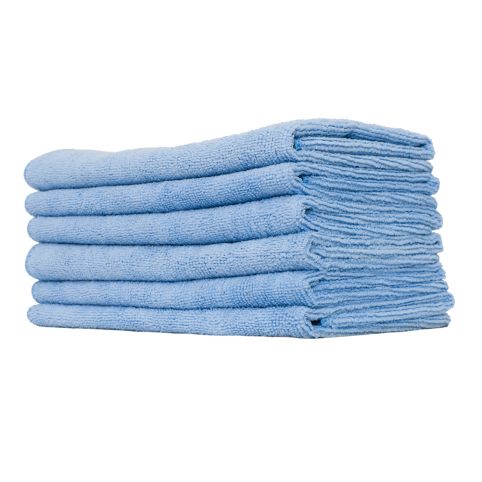 Microfiber Light Blue Utility Towel, Surf City Garage