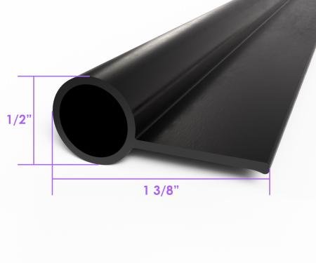 Metro Moulded Parts 1941-1948 Chevrolet Rear Bumper Gravel Deflector Seal. 1-1/8" Wide LP 109-E