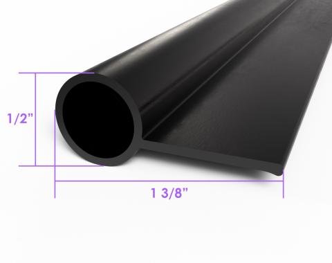 Metro Moulded Parts 1941-1948 Chevrolet Rear Bumper Gravel Deflector Seal. 1-1/8" Wide LP 109-E