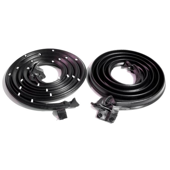Metro Moulded Parts 1965-1966 Oldsmobile / Chevrolet / Pontiac / Cadillac / Buick Door Seals, with Clips and Molded Ends LM 20