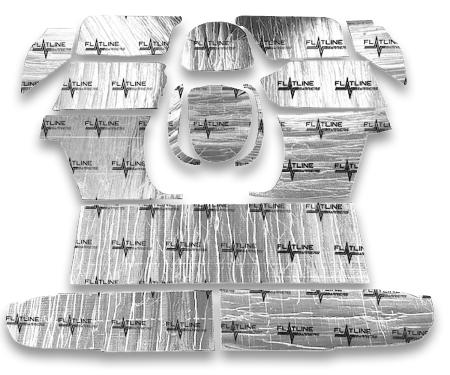 Flatline Barriers 1955-59 GM Truck High Tunnel Floor Insulation and Sound Dampening Kit TABT4034