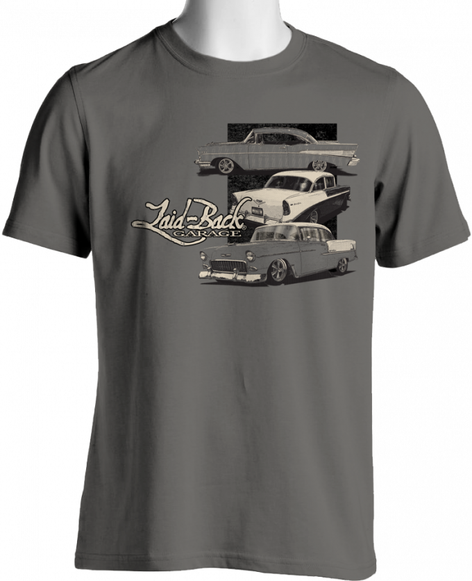 Laid Back 5-6-7 Chevy T-Shirt, Grey