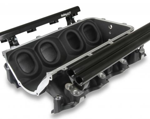Holley EFI Holley Ultra Lo-Ram Manifold Base and Fuel Rails Dual Fuel Injector GM LS3/L93 300-673BK
