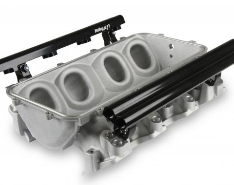 Holley EFI Holley Lo-Ram Manifold Base and Fuel Rails Dual Fuel Injector GM LS3/L92 300-671