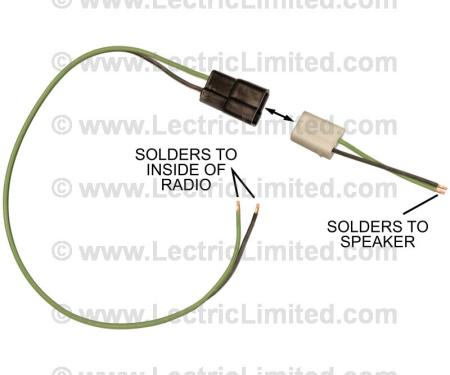Lectric Limited 1958-1962 Chevrolet Speaker Harness VRR5862