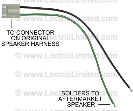 Lectric Limited 1970-1993 Buick / Chevrolet / GMC / Oldsmobile / Pontiac Speaker Adapter Lead Wires VRR7889CK