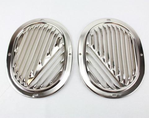 Impala Interior Kick Panel Vent Grilles, Pair, 1959-1963