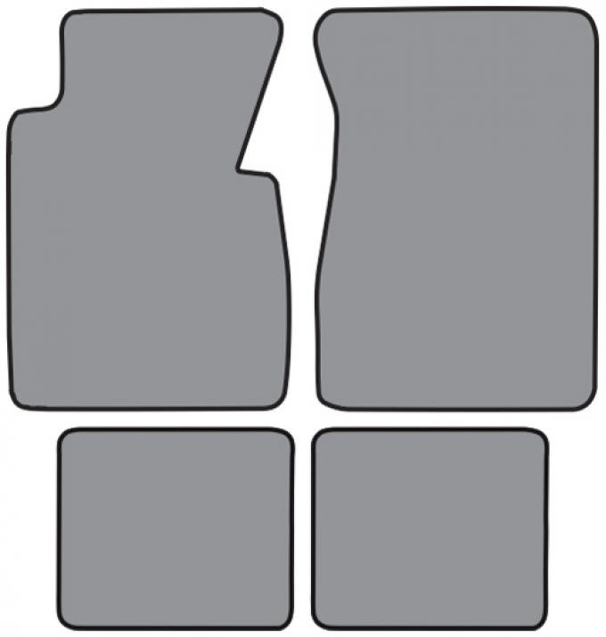 ACC 1957 Chevrolet Bel Air Floor Mat 4pc (FM357F FM2R) Loop