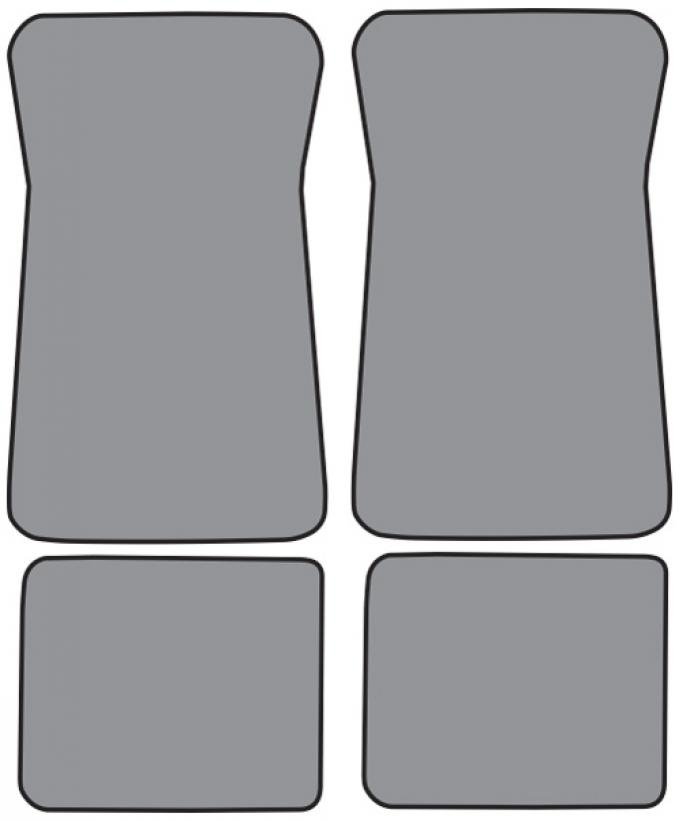 ACC 1971-1972 Chevrolet Townsman Floor Mat 4pc (FM20F FM18R) Loop