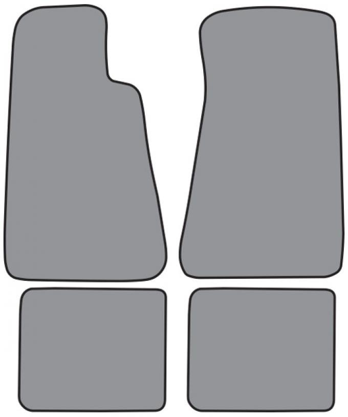 ACC 1991-1996 Chevrolet Caprice Floor Mat without Snaps 4pc (FM89F FM89R) Cutpile