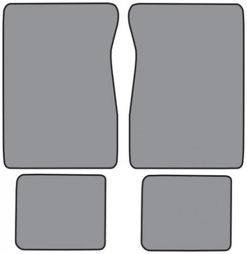 1971-1973 Chevrolet Impala Loop Carpet Logo Floor Mat 4pc 