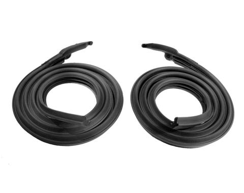 Metro Moulded Parts 1967-1968 Pontiac / Chevrolet / Buick / Oldsmobile Molded Roof Rail Seals for 4-Door Hardtop. Pair RR 5015-B