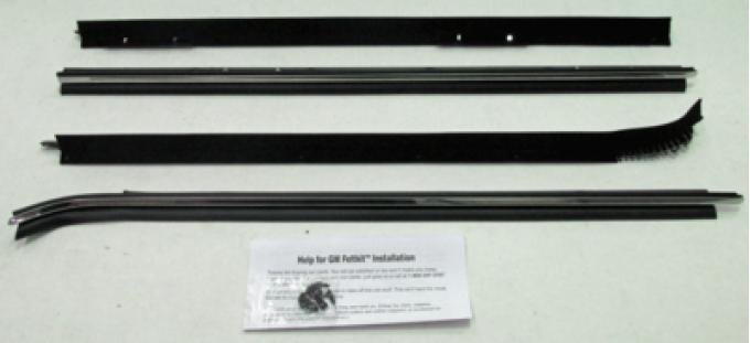 Full Size Chevy Window Felt Kit, 4 Door Wagon, 1971-1976