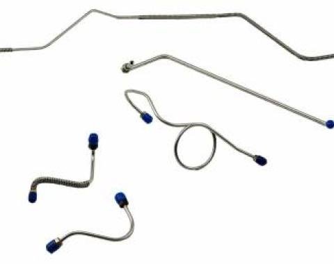Shafers Classic Reproductions 1967-1968 Chevrolet Full Size Front Brake Line Set, Stainless Steel FBL410S