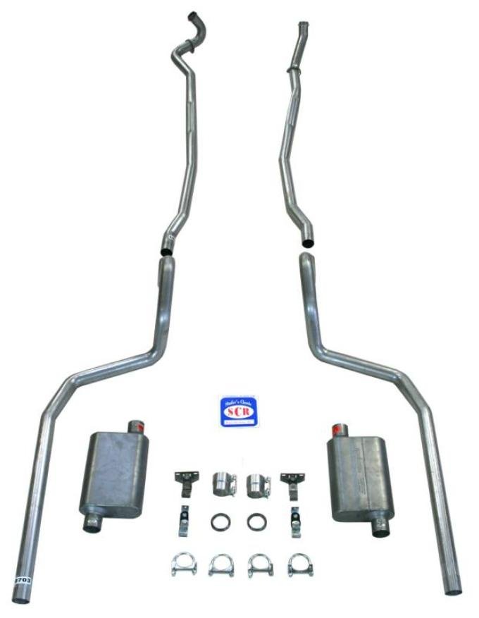 Shafers Classic Reproductions 1967-1969 Full Size Chevrolet Exhaust System with Big Block and Stock Cast Iron Manifolds 73082