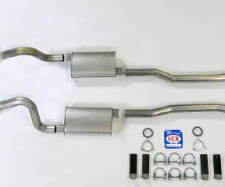Shafers Classic Reproductions 1965-1966 Full Size Chevrolet Exhaust System 2-1/2" Dual Turbo Big Block w/ high performance manifolds 73084