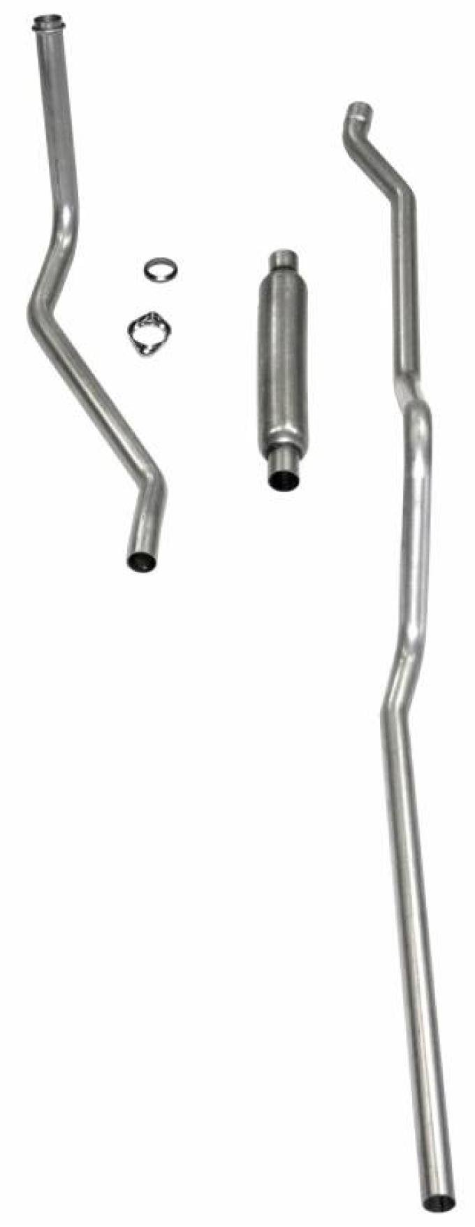 Shafers Classic Reproductions 1950-1953 Chevrolet Exhaust System 6 cyl. with Powerglide Transmission exc. Convertible w/ Glasspack Muffler, Stainless Steel 53001S