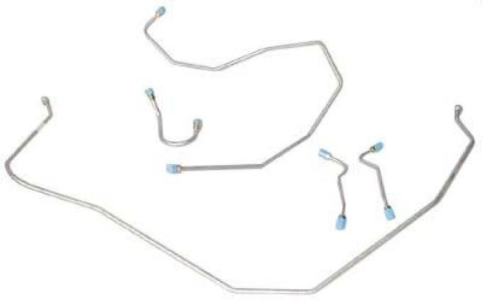 Shafers Classic Reproductions 1956-1957 Chevrolet Full Size Front Brake Line Set, Stainless Steel FBL006S