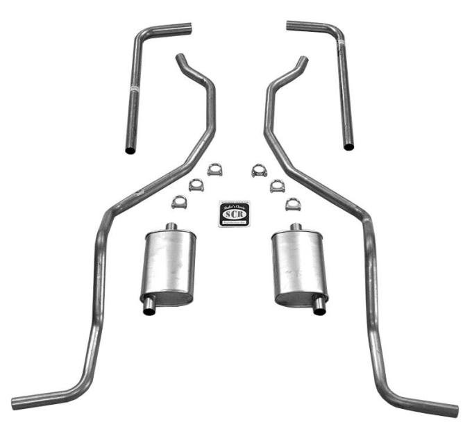 Shafers Classic Reproductions 1960-1964 Chevrolet Full Size 2" Dual Turbo Exhaust System w/ Hedman headers, SW & 1960 El Camino 73045