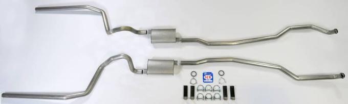 Shafers Classic Reproductions 1965-1966 Full Size Chevrolet Exhaust System 2-1/2" Dual Turbo Big Block w/ high performance manifolds 73084