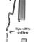 Shafers Classic Reproductions 1956 Chevrolet Full Size Hardtop 8 cyl. Single Exhaust System, Stainless steel 63012S