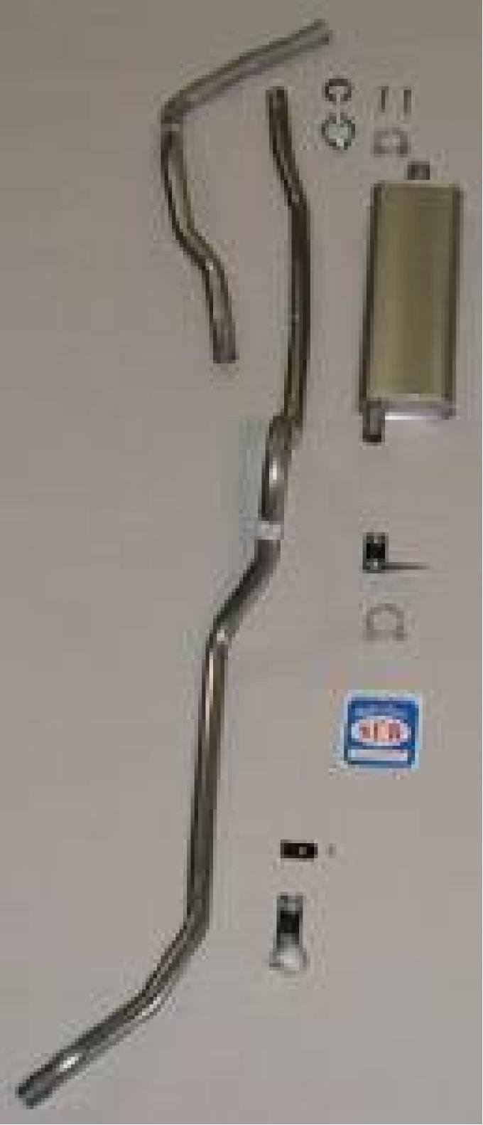Shafers Classic Reproductions 1957 Chevrolet Full Size 6 cyl. Convertible Exhaust System, Stainless Steel 63019S