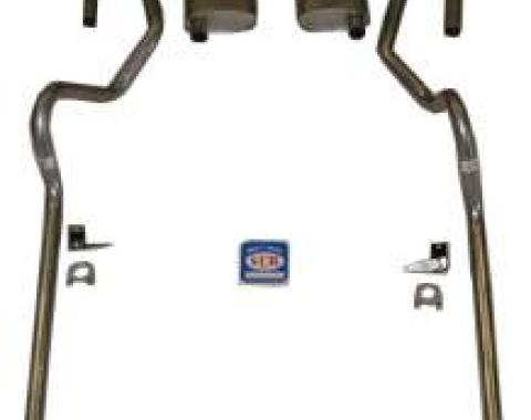 Shafers Classic Reproductions 1955-1957 Chevrolet Full Size 2" Dual Turbo Exhaust System w/ 3/4 Headers w/o Frame Horns 63069