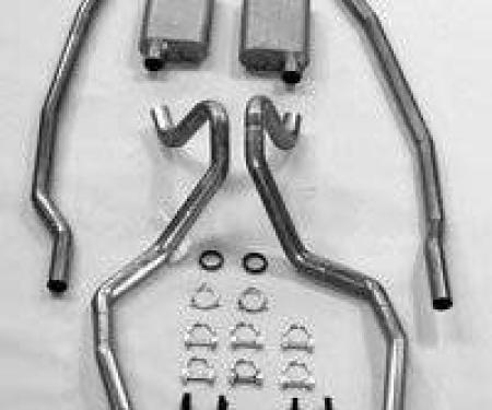 Shafers Classic Reproductions 1965-1966 Chevrolet Full Size 2-1/2" Dual Turbo Exhaust System, Big block 73064