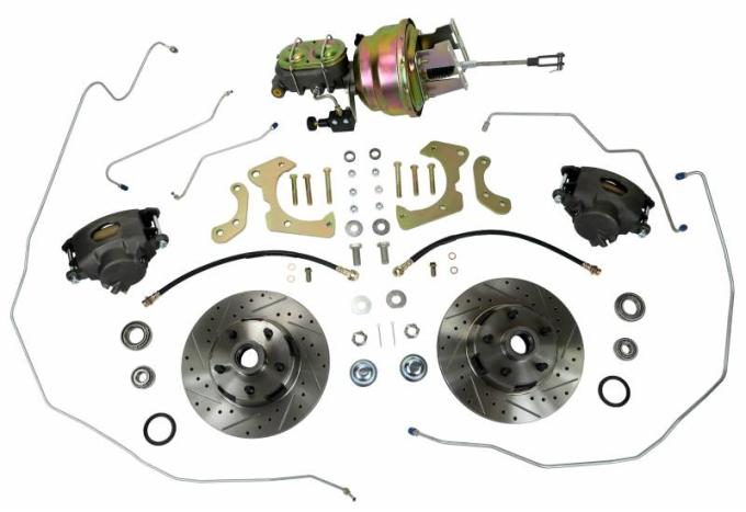 Shafers Classic Reproductions 1958 Chevrolet Full Size Front Disc Brake Conversion Kit, Power DBP058
