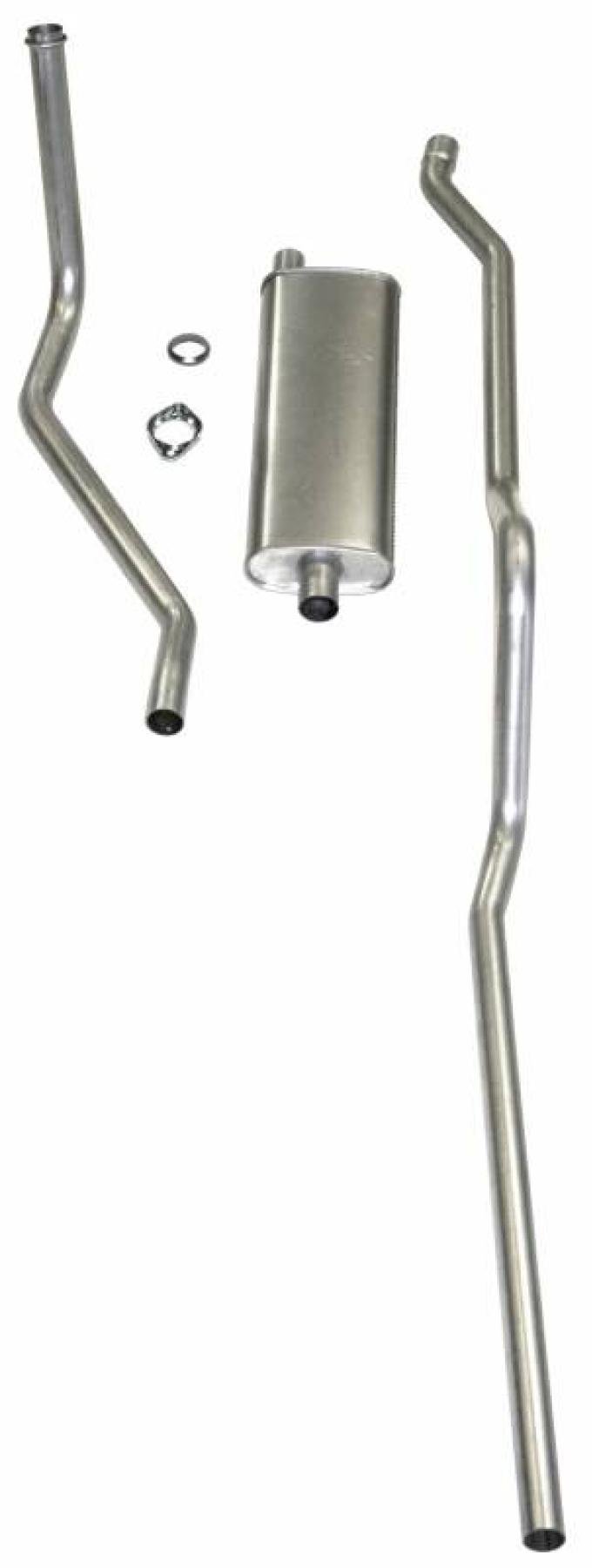 Shafers Classic Reproductions 1950-1953 Chevrolet Exhaust System 6 cyl. with Powerglide Transmission exc. Convertible, Stainless Steel 53000S