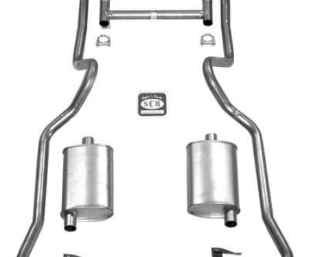 Shafers Classic Reproductions 1955-1957 Chevrolet Full Size 2" Dual Turbo Exhaust System w/ Cast Iron Sanderson Headers 63053