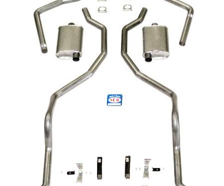 Shafers Classic Reproductions 1960-1964 Chevrolet Full Size 2-1/2" Dual Turbo Exhaust System, Small Block 73050