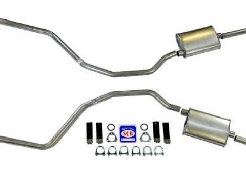 Shafers Classic Reproductions 1960-1964 Chevrolet Full Size Exhaust System 2" Dual Turbo, All exc. SW/El Camino 73016