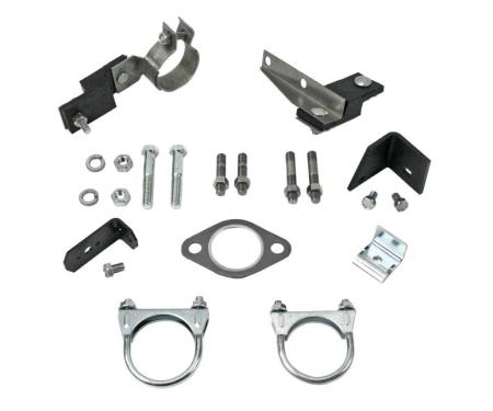 Shafers Classic Reproductions 1956 Chevrolet Full Size 8 cyl. Single Exhaust Clamp And Hanger Kit 64004
