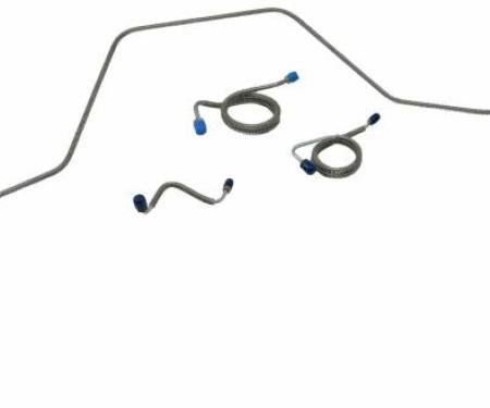 Shafers Classic Reproductions 1969 Chevrolet Full Size Front Brake Line Set, Stainless Steel FBL411S