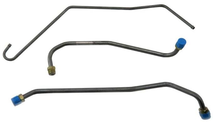 Shafers Classic Reproductions 1969 Chevrolet Full Size Gas Lines (Pump To Carb) Stainless Steel GLK410S