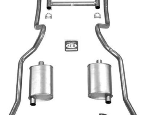 Shafers Classic Reproductions 1955-1957 Chevrolet Full Size 2" Dual Turbo Exhaust System w/ Cast Iron Sanderson Headers 63053