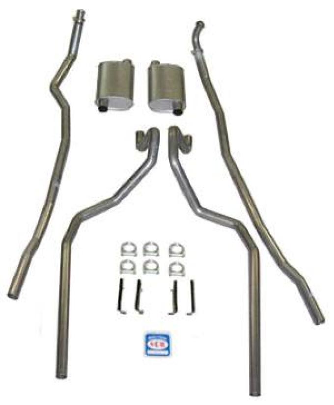 Shafers Classic Reproductions 1965-1966 Chevrolet Full Size 2-1/2" Dual Turbo Exhaust System. Small block 73031