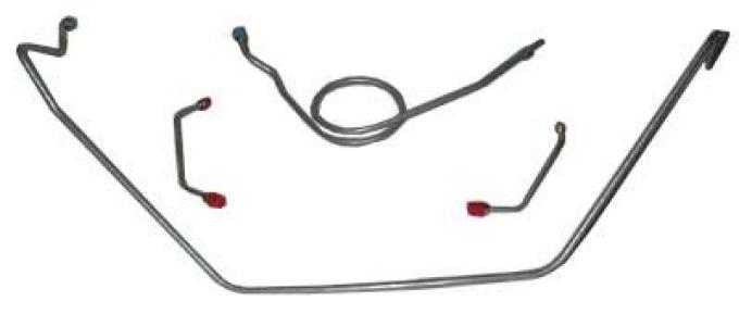 Shafers Classic Reproductions 1959-1961 Chevrolet Full Size Front Brake Line Set, Stainless Steel FBL404S