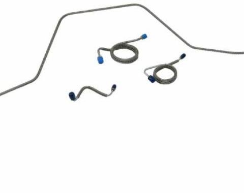 Shafers Classic Reproductions 1969 Chevrolet Full Size Front Brake Line Set, Stainless Steel FBL411S