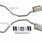 Shafers Classic Reproductions 1960-1964 Chevrolet Full Size Exhaust System 2" Dual Turbo, All exc. SW/El Camino 73016