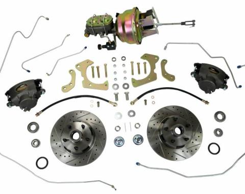Shafers Classic Reproductions 1958 Chevrolet Full Size Front Disc Brake Conversion Kit, Power DBP058