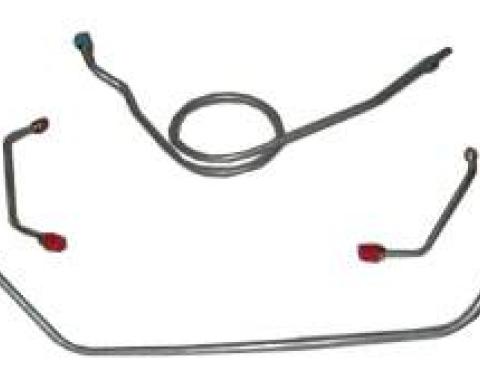 Shafers Classic Reproductions 1959-1961 Chevrolet Full Size Front Brake Line Set, Stainless Steel FBL404S