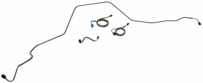 Shafers Classic Reproductions 1969 Chevrolet Full Size Front Brake Line Set, Stainless Steel FBL411S