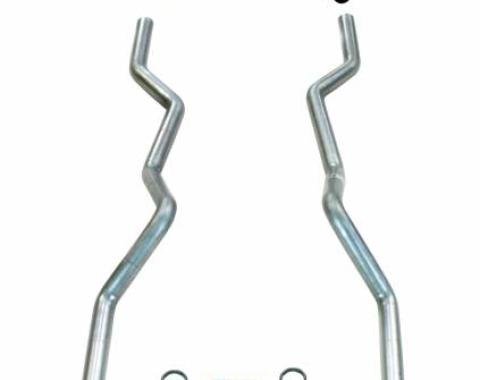 Shafers Classic Reproductions 1955-1957 Chevrolet Full Size 2-1/2" Dual Turbo Exhaust System w/ Ram's Horn Manifolds 63078