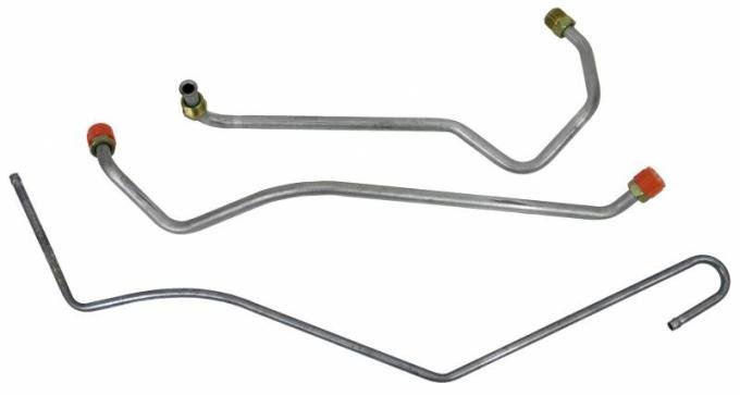 Shafers Classic Reproductions 1969-1970 Chevrolet Full Size Gas Lines (Pump To Carb) Stainless Steel GLK416S